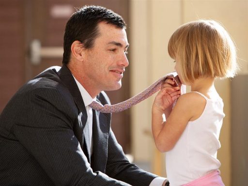 Business man with child